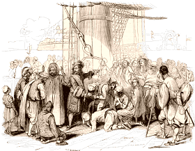 Extrait du tableau de M. Biard représentant Duquesne délivrant les captifs d'Alger