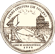 Jeton de la corporation des charpentiers de Paris (XVIIIe siècle)