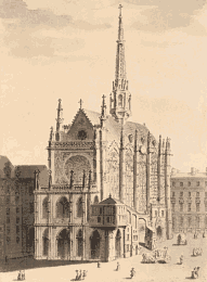 La Sainte-Chapelle au XVIIIe siècle, par Nicolas Ransonnette