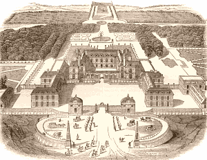 Vue du château de Versailles sous Louis XIII, d'après un ancien tableau