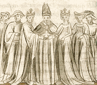 Mariage de Louis VII et Aliénor d'Aquitaine (extrait des Grandes chroniques de France)