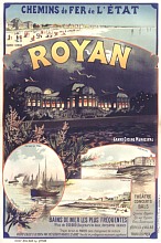 Affiche pour la ligne de chemin de fer menant à Royan