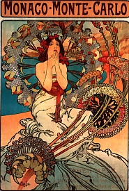 Affiche de 1897 pour Monaco - Monte-Carlo