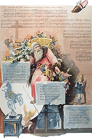 Chanson de Noël illustrée de la première moitié du XXe siècle