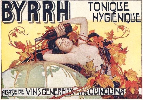 Concours 1906 d'affiches « Byrrh ». 6e prix (66 lauréats ex-aequo) attribué à Laurent Desrousseaux