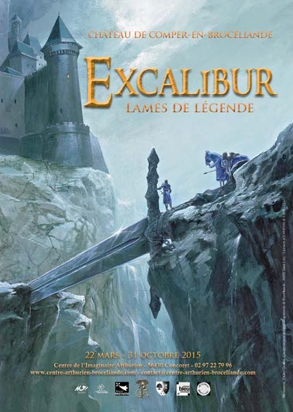 Affiche de l'exposition Excalibur, lames de légendes