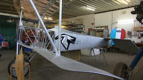 Une réplique du modèle d'avion sur lequel volait Georges Guynemer
