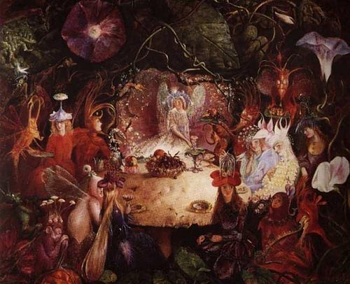 Le Banquet des Fées. Peinture de John Anster Fitzgerald, 1859