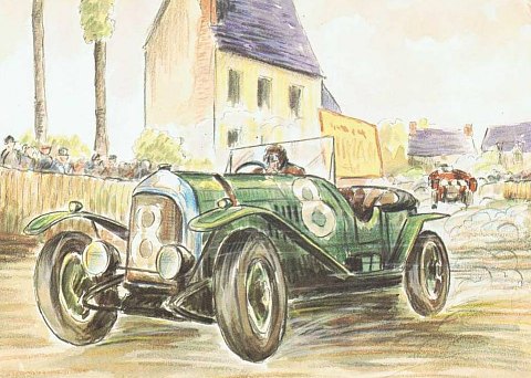 La Bentley ayant remporté l'épreuve en 1924