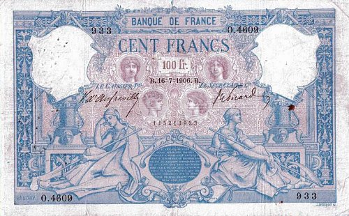 Billet de cent francs de 1888