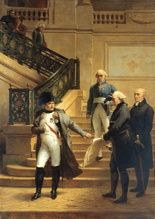 Bonaparte au Tribunat (une des quatre assemblées instituées par la Constitution de l'an VIII), par Merry-Joseph Blondel