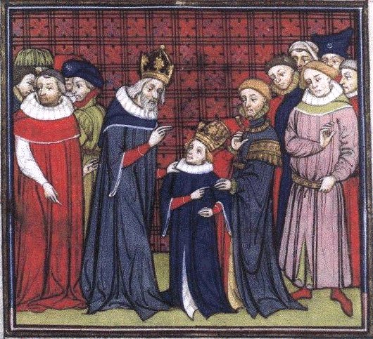 Charlemagne et son fils Louis le Pieux