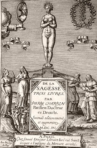 Frontispice de De la Sagesse, édition de 1604 Frontispice de De la Sagesse, édition de 1604