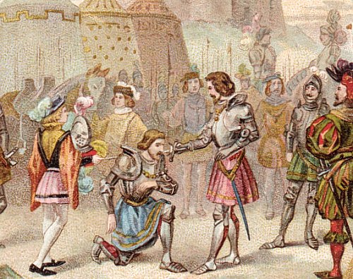 Bayard armant François Ier chevalier