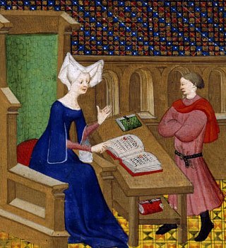 Christine de Pisan instruisant son fils