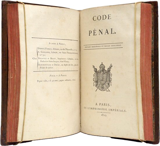 Code pénal de 1810