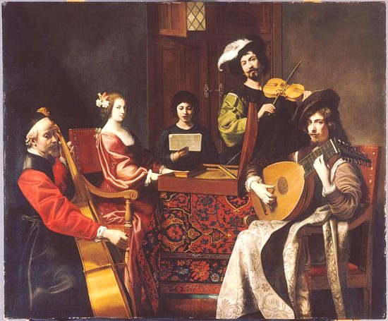Le concert. Peinture de Nicolas Tournier (1590-1639)