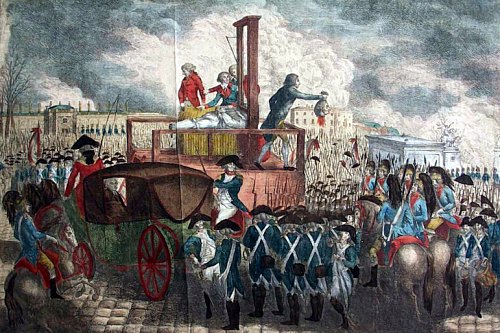 Décapitation de Louis XVI le 21 janvier 1793