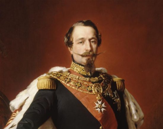 L'empereur Napoléon III. Détail d'une peinture de Franz Winterhalter