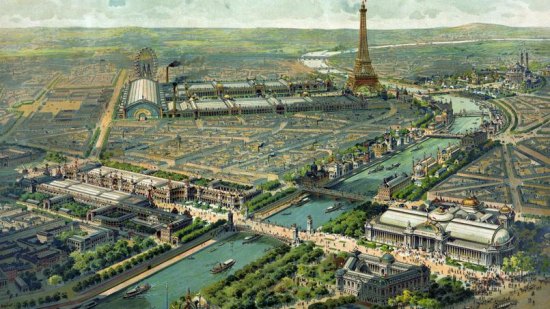 Vue panoramique de l'Exposition universelle de Paris en 1900