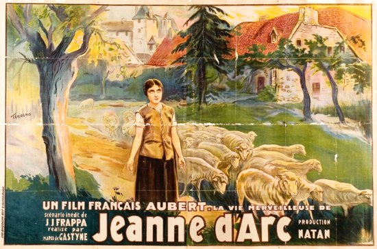Affiche du film La Vie merveilleuse de Jeanne d'Arc, de Marco de Gastyne (1929)
