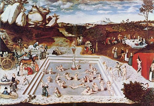 Fontaine de Jouvence vue par le peintre Cranach en 1546