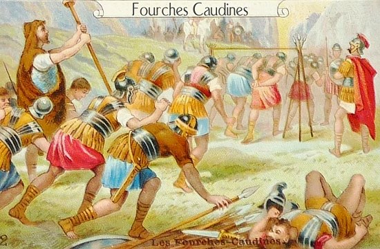 L'armée romaine passant sous les fourches caudines