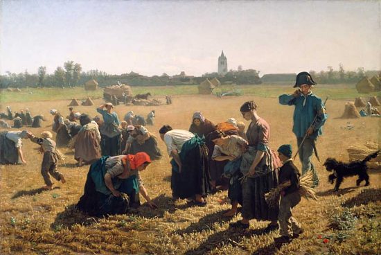 Les Glaneurs. Peinture de Jules Breton (1854)