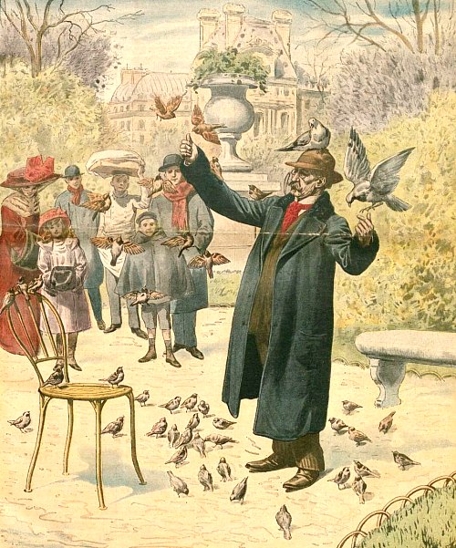 Henri Pol dans le jardin des Tuileries vers 1910 Henri Pol dans le jardin des Tuileries vers 1910