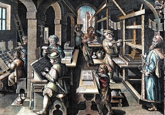 Une imprimerie à la fin du XVIe siècle
