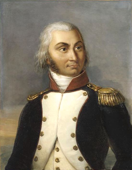 Jean-Baptiste Jourdan en uniforme de lieutenant général au 2e bataillon de la Haute-Vienne en 1792. Peinture de Julie Volpelière (1834)