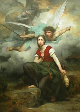 Jeanne d'Arc ayant la vision de l'archange saint Michel