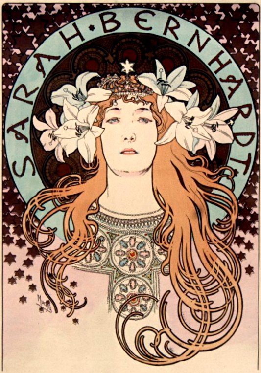 Affiche d'Alphonse Mucha pour la Journée Sarah Bernhardt