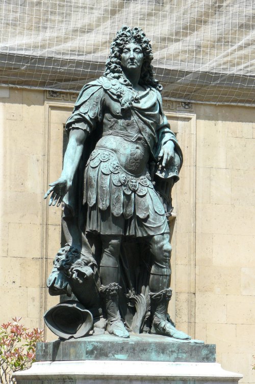 Louis XIV. Bronze de Coysevox érigé à l'Hôtel de Ville le 14 juillet 1689