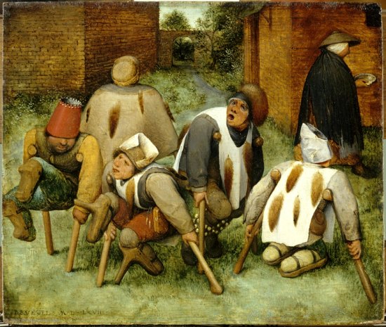 Les mendiants, par Pieter Bruegel