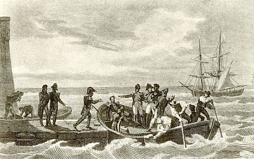 Embarquement de Napoléon sur le Bellérophon