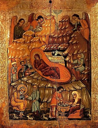 Nativité du Christ. Oeuvre de la fin du XVIe siècle