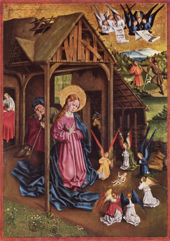 La Nativité. Peinture de Johann Koerbecke (1457)