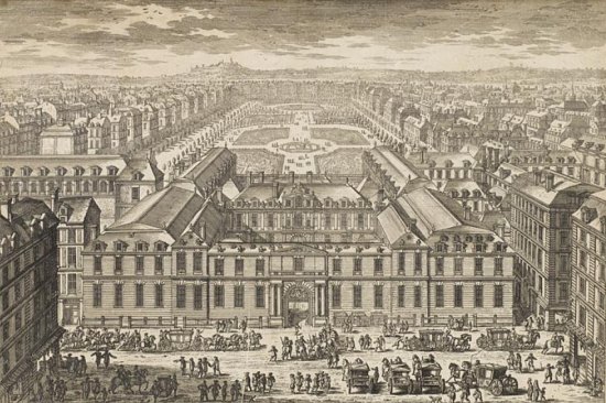 Le Palais-Royal au XVIIe siècle, par Adam Perelle