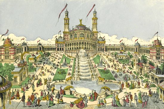 Palais du Trocadéro lors de l'Exposition universelle de 1878
