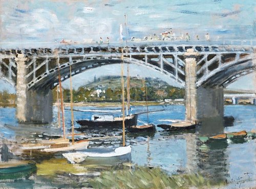 Le pont sur la Seine à Argenteuil, par Claude Monet (1874)