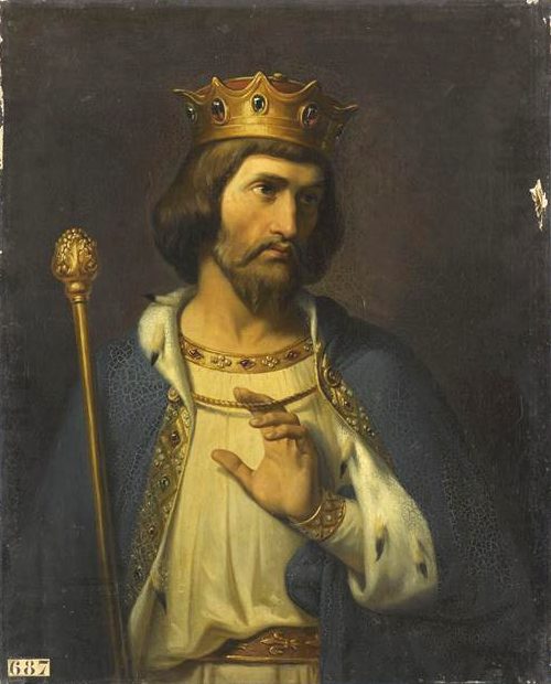 Robert II le Pieux (996-1031). Peinture de Merry-Joseph Blondel (XIXe siècle)