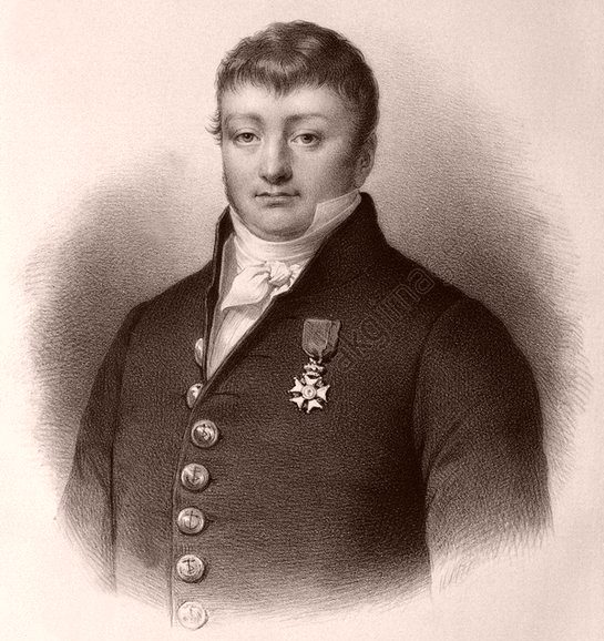 Robert Surcouf en 1815. Lithographie d'Antoine Maurin