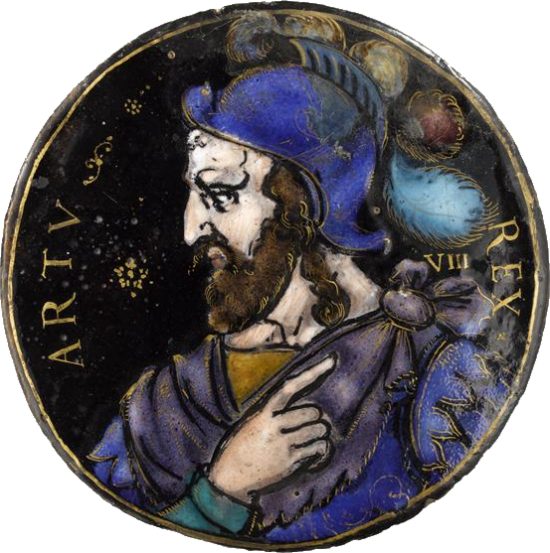 Le roi Arthur. Médaillon du XVIe siècle