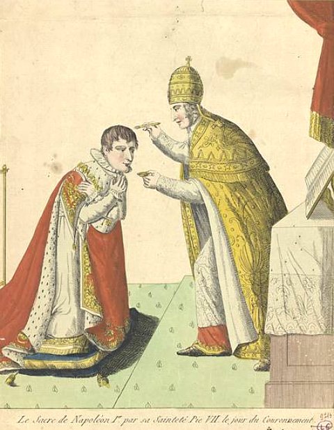 Sacre de Napoléon par le pape Pie VII