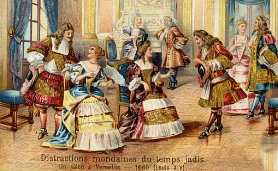 Distractions mondaines du temps jadis : un salon à Versailles en 1660