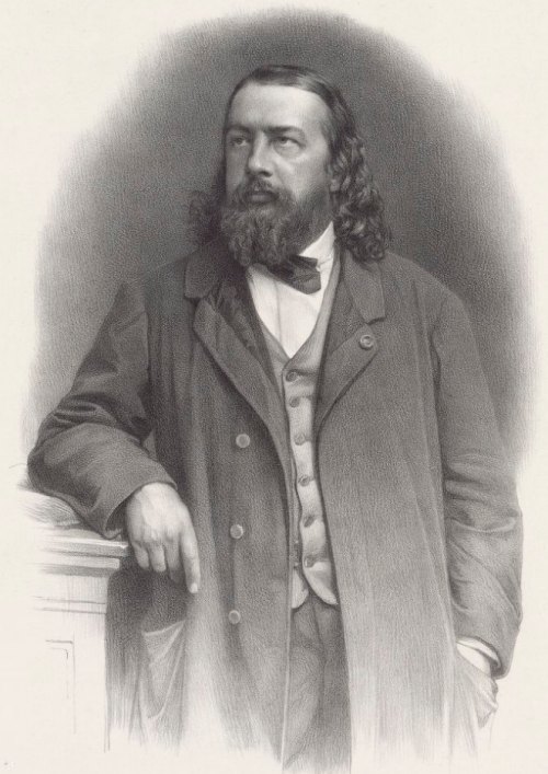 Théophile Gautier en 1860, d'après une photographie de Louis Pierson