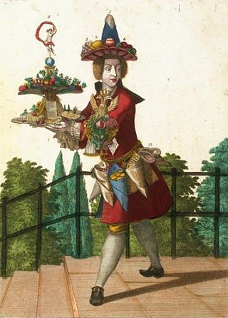 Un confiseur vers 1730, par Martin Engelbrecht