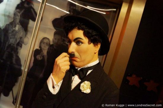 Statue de cire de Charlie Chaplin du musée Madame Tussaud de Londres