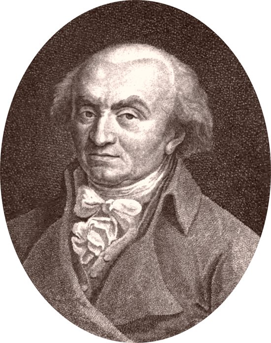 Edme Mentelle. Gravure publiée dans Allgemeine geographische Ephemeriden (sous la direction d'Adam Christian Gaspari et de Friedrich Justin Bertuch), année 1801